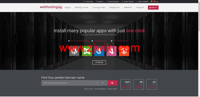 Webhosting24：便宜vps，1核AMD Ryzen/512MB/10GB硬盘/2TB/1Gbps带宽，€15/年，纽约&日本&新加坡等机房