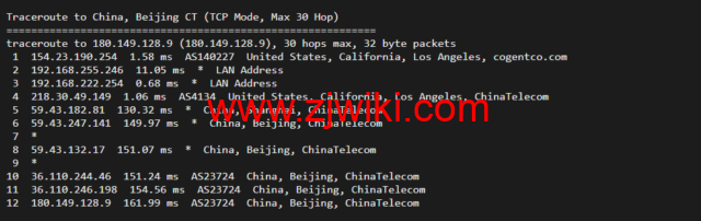 华纳云：cn2 gia+AS9929，美国云服务器简单测评