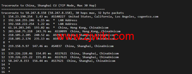 华纳云：cn2 gia+AS9929，美国云服务器简单测评