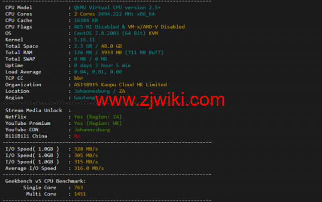 lightnode：南非VPS，1核/2G内存/50G硬盘/1000GB流量，月付.71，解锁流媒体/小时计费，简单测评