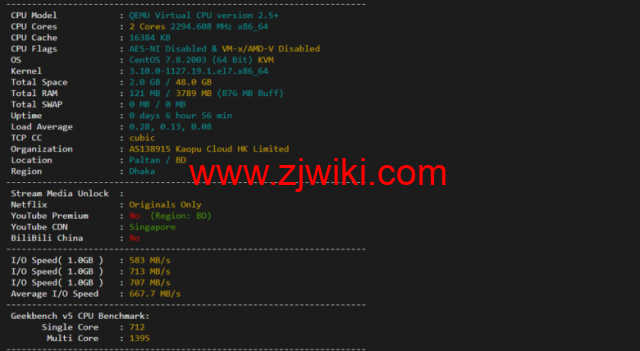 lightnode：孟加拉国VPS，1核/2G内存/50G硬盘/1000GB流量，月付.71，解锁流媒体/小时计费，简单测评