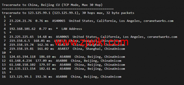 稳爱云：美国cera大宽带，联通AS4837线路，1核/1G内存/20G硬盘/500G流量/200M带宽，月付30元起