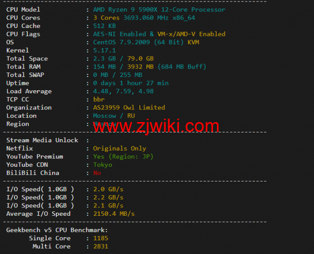 Virmach：日本机房，AMD Ryzen+NVMe高性能系列VPS，简单测评