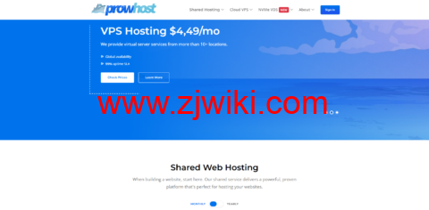 #上新#prowhost：美国便宜vps，1核/1G内存/25G硬盘/1TB流量，.99/首月，续费.99/月，可选纽约/旧金山/多伦多/班加罗尔机房