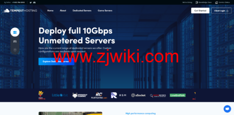 TempestHosting：美国/日本独立服务器，E3-1240/16G内存/800G SSD硬盘/不限流量/10Gbps带宽，/月起