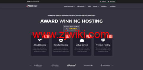 Brixly：英国VPS，1核/1G内存/30GB SSD硬盘/不限流量/100Mbps带宽，£ 10/月（首月只需 1 英镑）