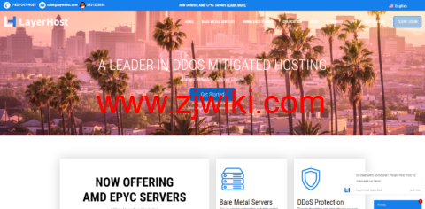 LayerHost：美国cn2 vps，2核/1GB内存/50GB SSD硬盘/1TB流量/1Gbps带宽，.99/月起