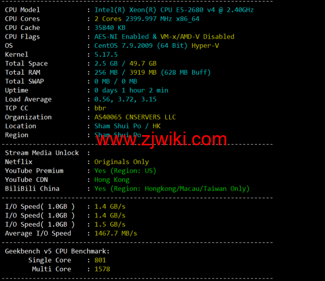 #限时优惠#物语云：香港CMI G口vps，1核/1G内存/1000Mbps带宽，月付59元，年付优惠7折496元，附简单测评