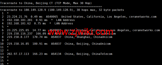 萝卜数据：美国cera大宽带云服务器，去程電信163，回程聯通4837，月付.7起，原生ip，解锁tiktok，附简单测评