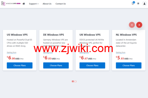 WindowsVPS：美国vps，1核/2G内存/25GB SSD硬盘/不限流量/1Gbps，/月起，可选美国/德国/英国/荷兰机房windows vps