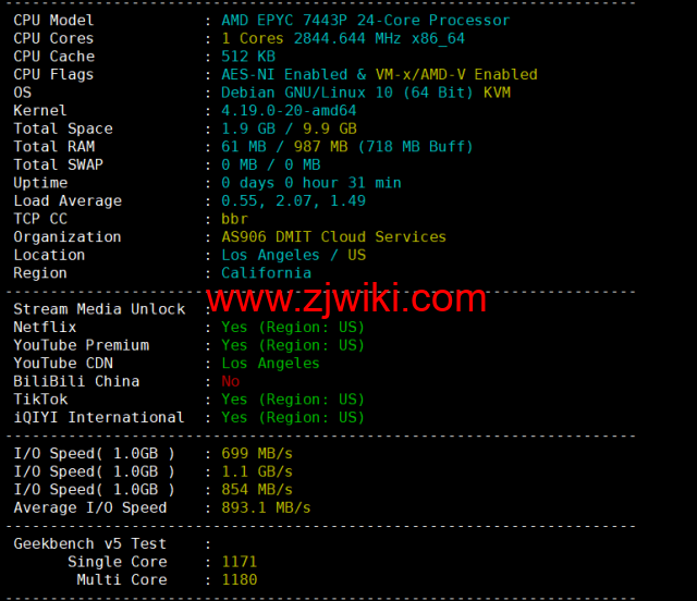 DMIT：美国CN2 GIA VPS，Premium系列，月付.9，季付.88起，原生IP，解锁tiktok、Netflix、Disney+等流媒体，简单测评