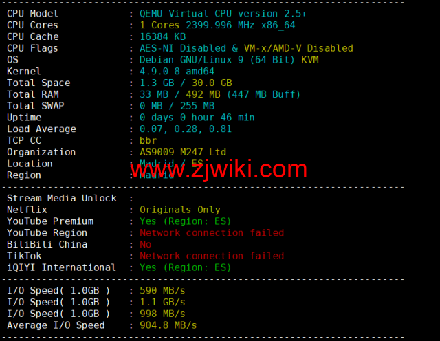 Digital-VM：西班牙机房vps，大带宽不限流量VPS，1-10Gbps带宽可选，月付起，简单测评，