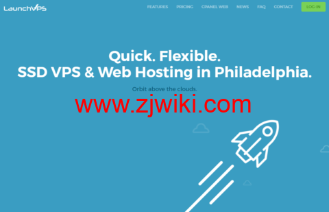 LaunchVPS：美国 vps，费城机房，1 核/768MB 内存/20GB SSD 硬盘/768GB 流量/500Mbps 带宽，$17.76/年