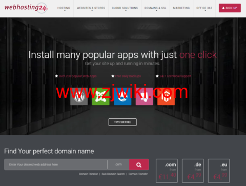 Webhosting24：日本VPS，AMD Ryzen 3900 1核/512M内存/7G NVME硬盘/250GB流量/1Gbps带宽，.98 /年起