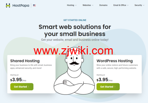 HostPapa：WordPress 和外贸主机最高 74%优惠，无限的 SSD 存储和电子邮件，免费域名注册，三年付低至$3.95/月