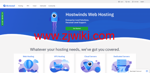 Hostwinds：美国和欧洲 windows VPS，三大机房可选，免费更换 IP，1 核/1G 内存/30G 硬盘/1TB 流量/1Gbps 带宽，$4.99/月起