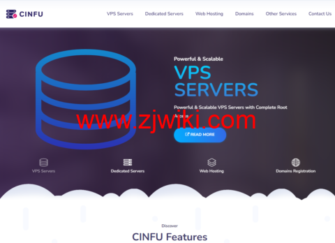 Cinfu：新用户五折优惠，免费按需 DDOS 保护高防 VPS，OpenVZ 虚拟架构，1 核/2GB 内存/50G 硬盘/1Gbps 带宽@不限流量，$3.76/月起