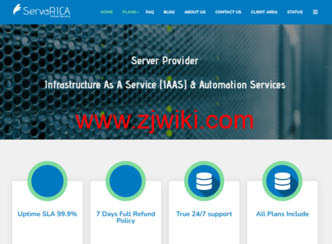 ServaRICA：无限存储VPS，加拿大机房，4核/3G内存/初始2TB硬盘，每日增长3GB/1Gbps@6TB或100Mbps不限，/月起