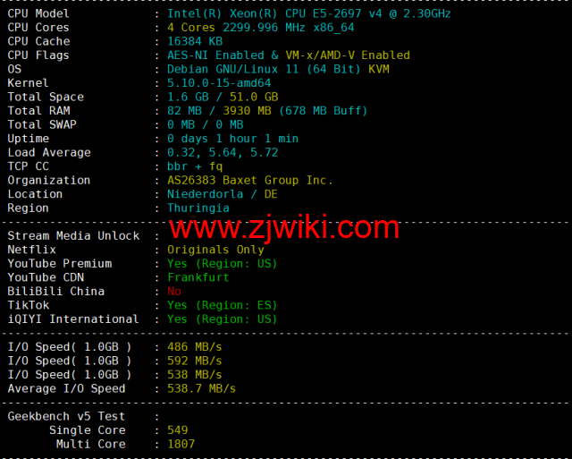 JustHost：德国vps，200Mbps带宽不限流量，原生ip，解锁tiktok/Netflix等，简单测评
