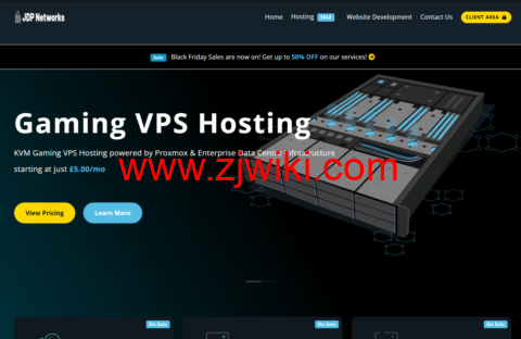 #黑五#JDP Networks：日本/新加坡/美国/欧洲vps，2核@AMD Ryzen/4GB内存/40GB SSD/不限流量/1Gbps带宽，£2.5/月起