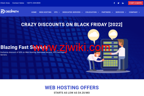 DediPath：美国特价OVZ vps，1核/1GB内存/10GB NVME/不限流量/1Gbps带宽，/年，可选圣何塞/洛杉矶/西雅图等机房