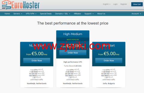 eurohoster：荷兰机房独立服务器，2*E5-2620v4/32GB内存/1TB HDD/100TB流量/1Gbps带宽，€74.54/月