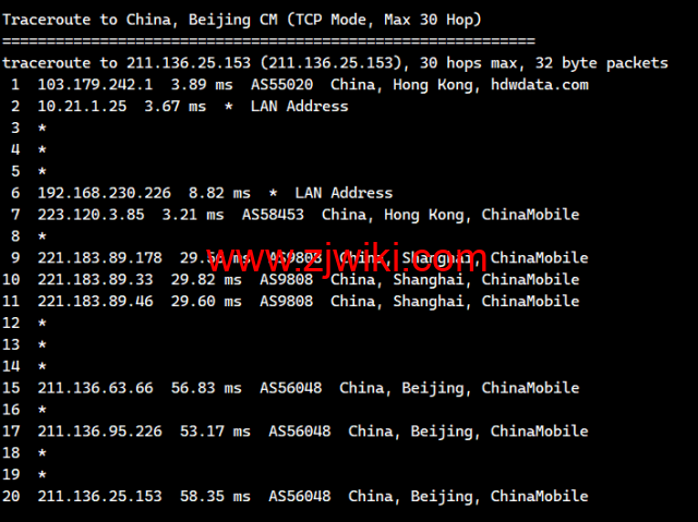 白源云：香港建站vps，双程cn2 gia，2核/2G/60GB SSD/不限流量/2Mbps带宽，158元/月起，附简单测评