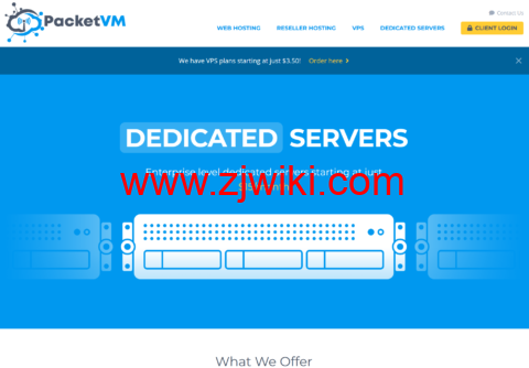 PacketVM：荷兰大硬盘 VPS，4 核/2G/100GB/3TB/1Gbps 带宽，$2.5/月起，达拉斯 VPS，$2.5/月起