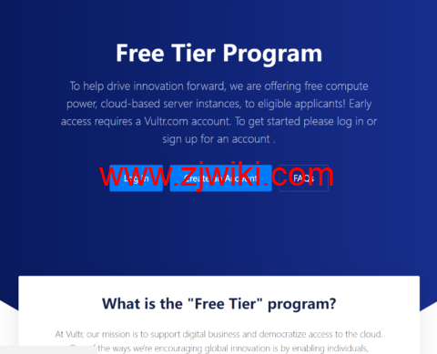 Vultr：免费 VPS，1 核/512MB 内存/10GB SSD/2TB 流量