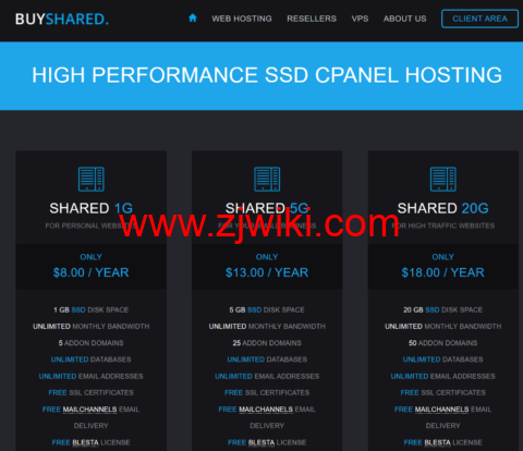BuyShared：拉斯维加斯/卢森堡cPanel共享主机、DirectAdmin经销商主机，1GB空间，不限流量，年付8美元起