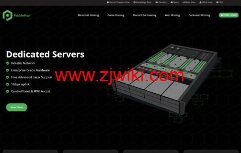PebbleHost：英国服务器，E3-1220v2/8GB/480G SSD/不限流量/1Gbps带宽，.99/月