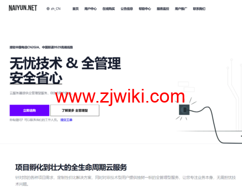 NAIYUN奈云: 七折月付 美国洛杉矶/香港三网CN2GIA/9929/高防，全管理型云服务器/裸金属，支持Chatgpt/Tiktok，优惠码34元起