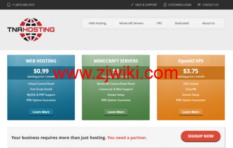 TNAHosting：大硬盘VPS，4核/12GB内存/500GB存储/15TB流量/1Gbps带宽，/月起