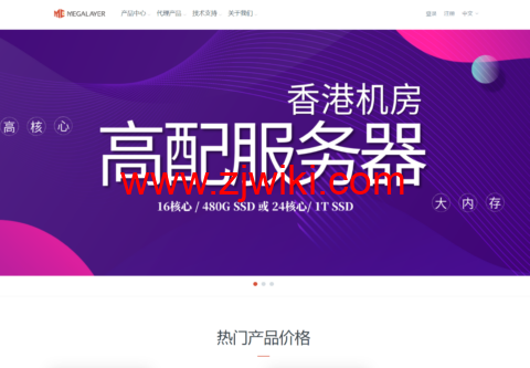 Megalayer：新加坡服务器399元/月起，香港服务器499元/月起，优化带宽，可选高防